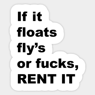 RENT IT Sticker